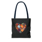 Patched Heart Tote Bag