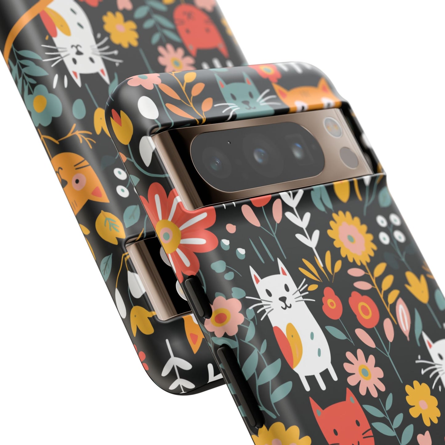 Personalized Whimsical Feline Garden Google and Samsung Tough Cases