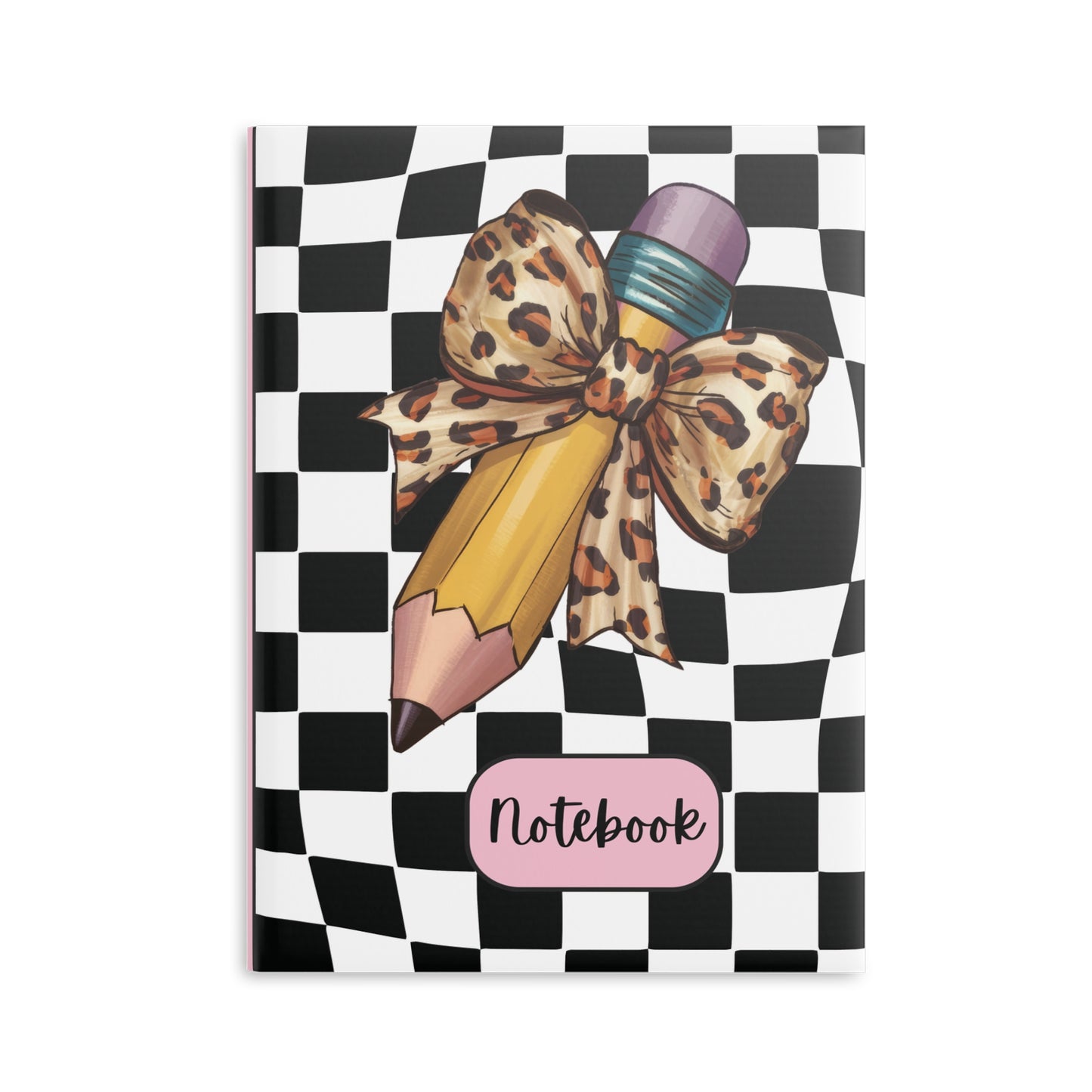 Wild Style Checkered A Hardcover Notebook (PY)