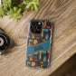 Phone Case — Colorful Abstract Faces Clear Impact-Resistant Case