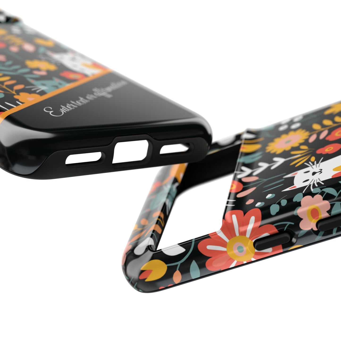 Personalized Whimsical Feline Garden Google and Samsung Tough Cases