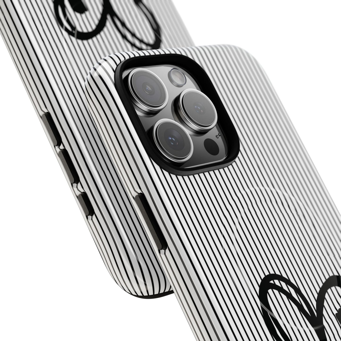 Tough Magnetic Phone Case with Heart & Cross Design, Durable Phone Cover, Unique Gift for Her, Stylish Accessory, Everyday Use