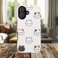 Cute Cat Tough Magnetic Case, iPhone Cover, Cat Lover Gift, Cute Cat Accessories, Pet-Themed iPhone Case