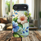 Rose Petal Mosaic Tough iPhone Magnetic Case, Durable Protection, Stylish iPhone Design, Gift for Her, Nature Lover, Unique Stained Glass  Accessory