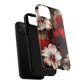 Crimson Noir Tough iPhone Magnetic Cases, Tough iPhone Protector, Stylish Floral Design, Gift for Her, Floral Accessories