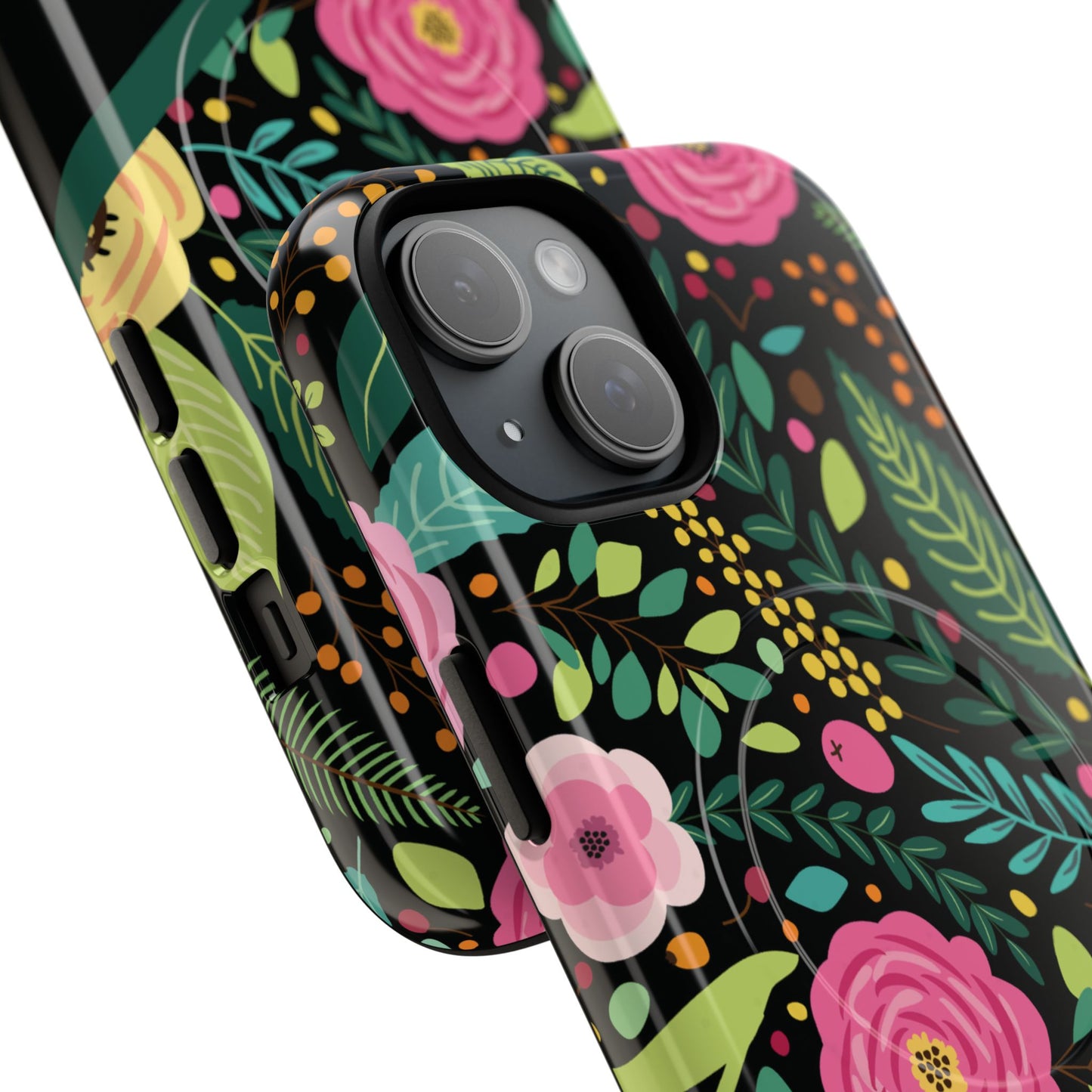 Personalized Floral Fantasy Tough Magnetic iPhone Cases- a Gift for Gardeners, Mother's Day, Birthday Gift, Anniversary Gift, Presents