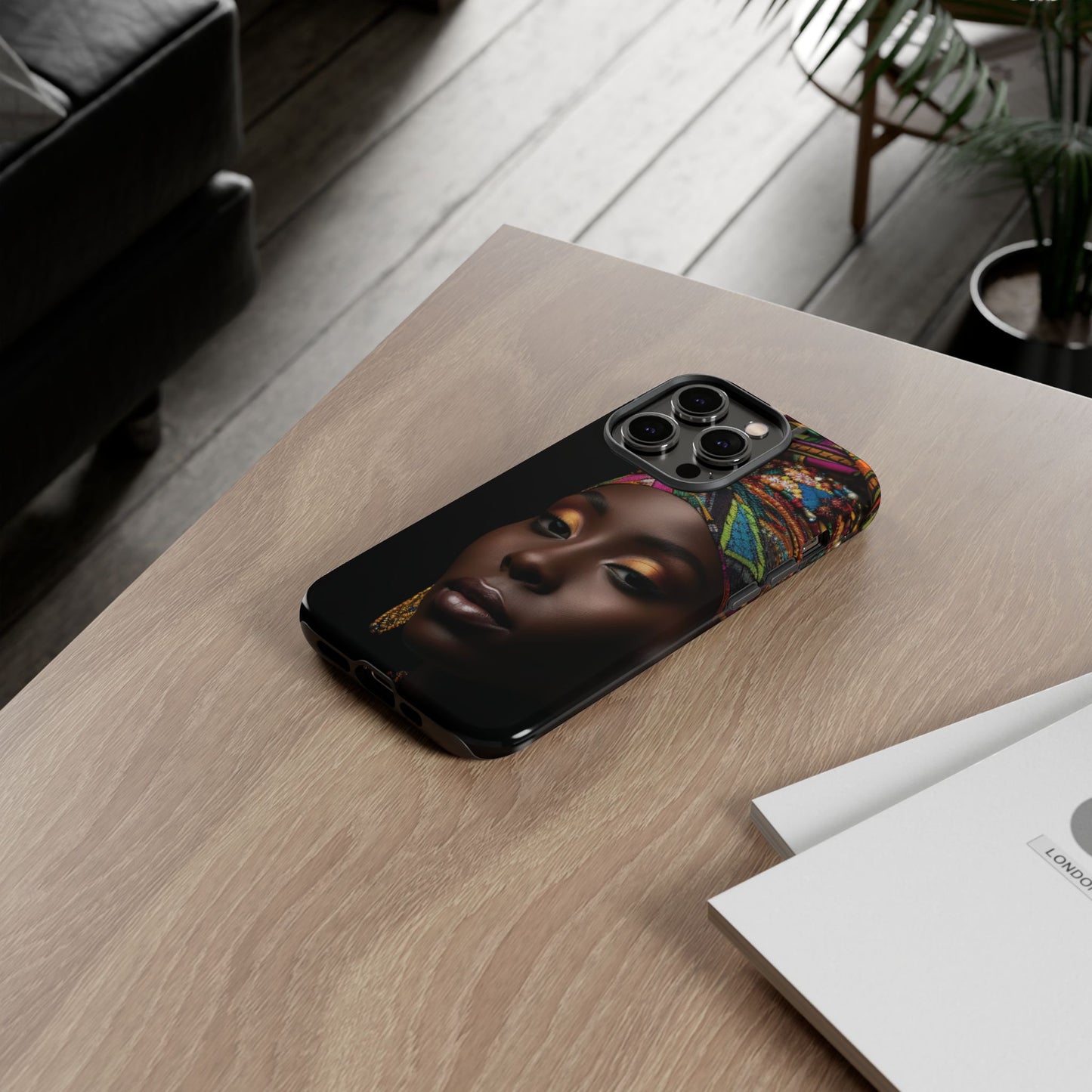 Regal Reflections: African Majesty Tough Google Pixel, iPhone and Samsung Cases.