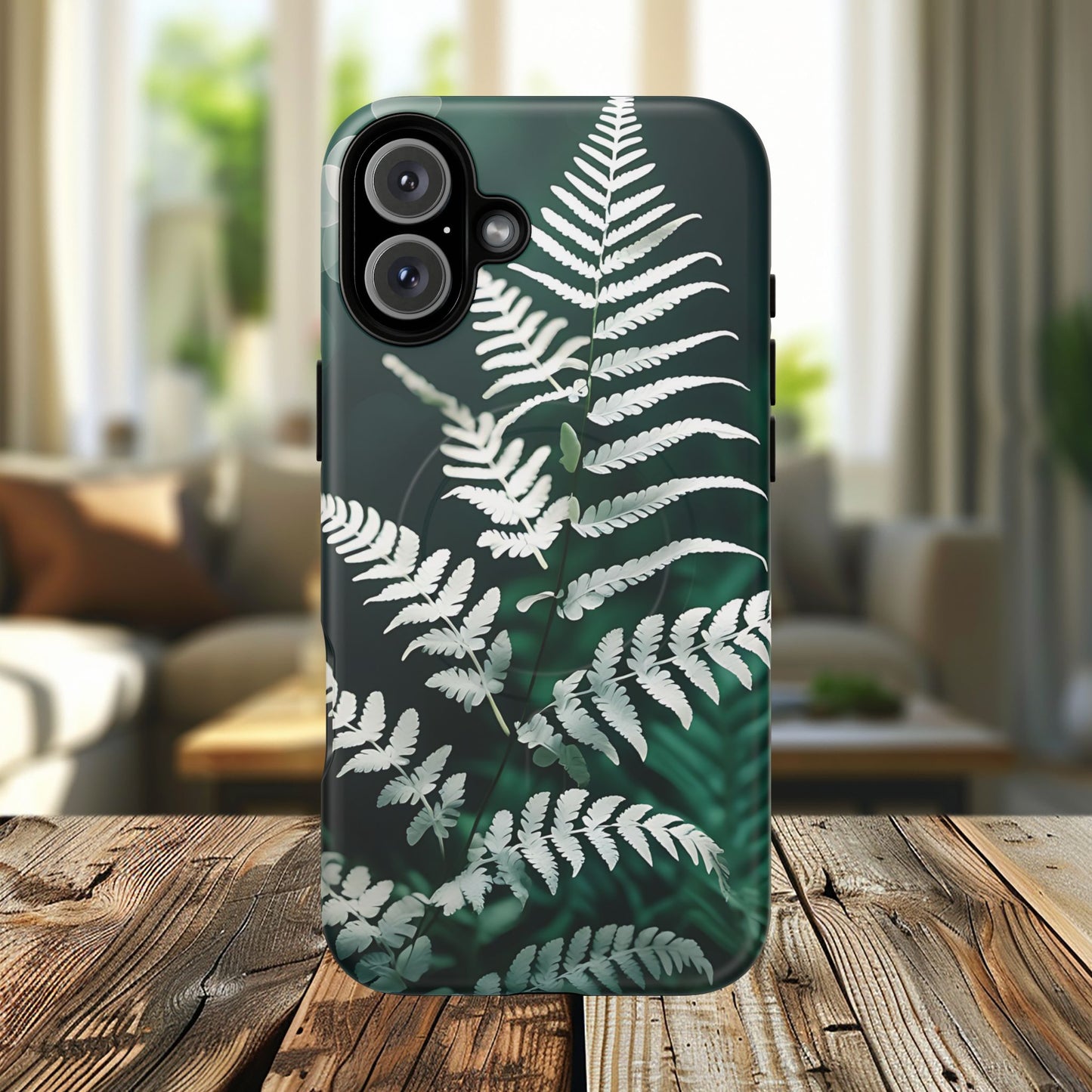 Elegant Fern Design Phone Case, Tough iPhone Cover, Nature Lover Gift, Botanical Phone Protector, Eco-Friendly Accessory