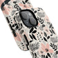Personalized Floral Blush Garden Whisper Tough Magnetic MagSafe® iPhone® 13, 14, 15, 16, 17, Pro, Pro Max, Plus Cases (Custom Name).