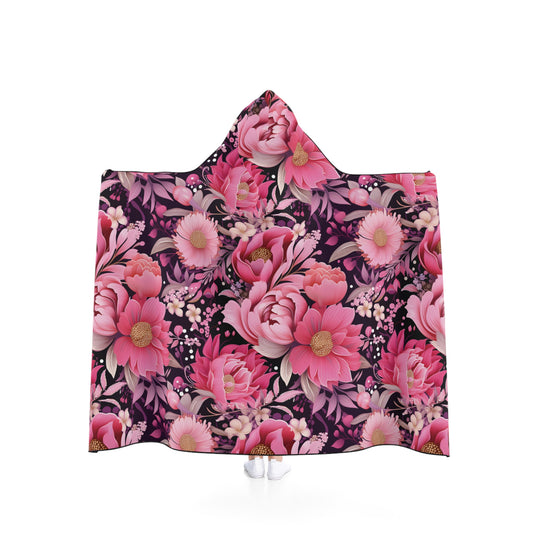 Blush Petals Snuggle Hooded Blanket