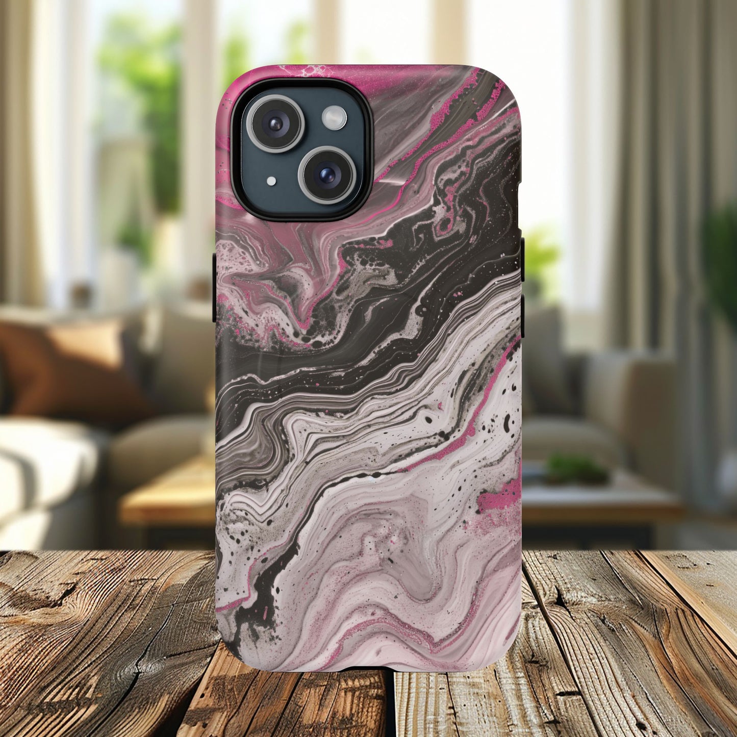 Stylish Magnetic iPhone Cases for Tough Protection, Trendy iPhone Covers, Gift for Teens, Modern Tech Accessories, Marble iPhone Design Cases