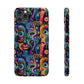 Psychedelic Visions Slim iPhone Case - Vibrant Design for Artistic Souls