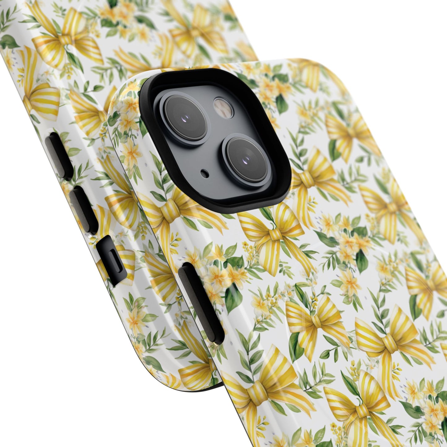 Sunshine Coquette Bows Tough Magnetic iPhone Case, Durable iPhone Cover, Girly Tech Accessory, Nature-Inspired Gift for Her, Spring Decor