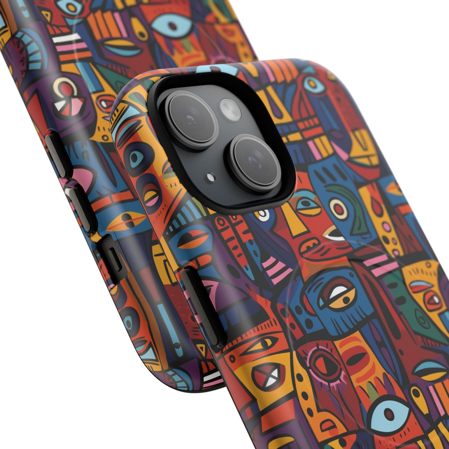 Vibrant Artistic Phone Case | Tough Magnetic Cases | Unique Gift for Art Lovers, Colorful Accessory, iPhone 14, 15, 16, 17 Case.