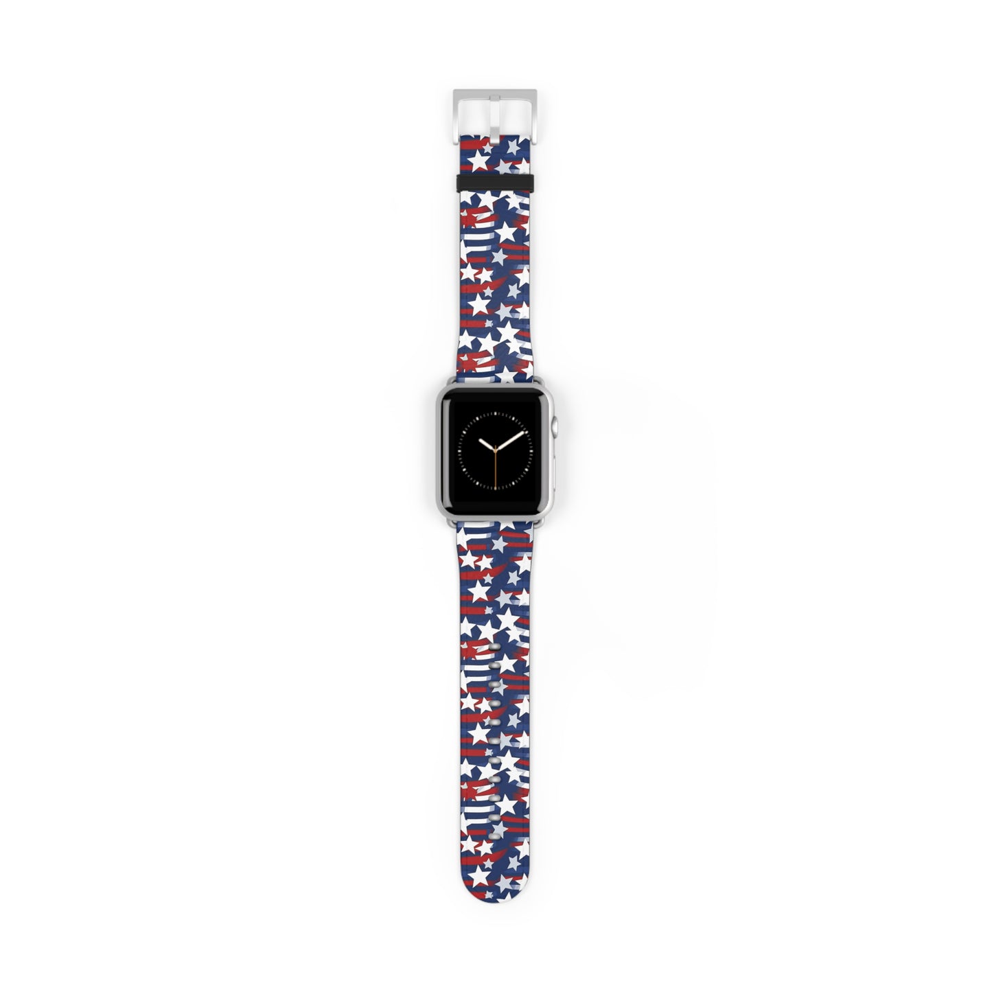 Patriotic Waves - Red, White & Blue Stars | USA Flag Design