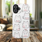 Cute Kawaii Cat Tough Magnetic iPhone Case, Cute Cat Lover Gift, Kawaii iPhone Cover, Tough iPhone Case, Unique Pet Themed Accessory,