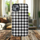 Black and White Gingham Phone Case, Tough Magnetic Cases, Stylish Phone Cover, Gift for Her, Trendy Phone Accessory, Checkered Print