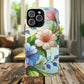 Rose Petal Mosaic Tough iPhone Magnetic Case, Durable Protection, Stylish iPhone Design, Gift for Her, Nature Lover, Unique Stained Glass  Accessory