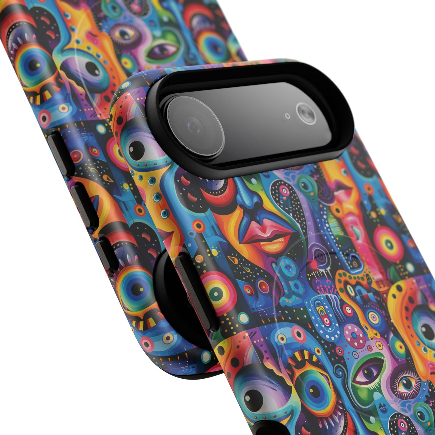 Psychedelic Visions Tough iPhone Magnetic Case - Unique Art iPhone Cover