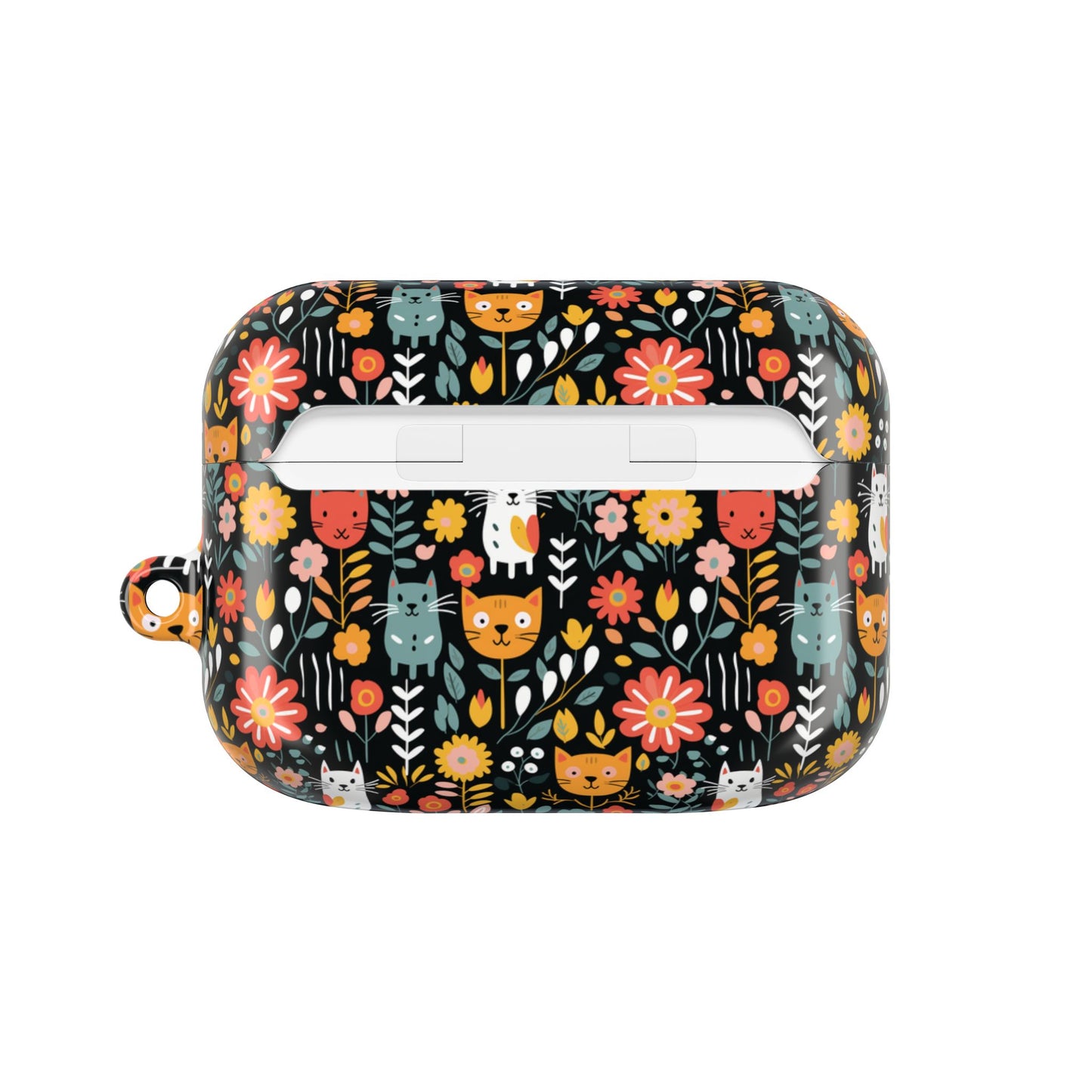 Whimsical Feline Garden AirPod Cases (AOP) - Fun & Colorful Accessories for Pet Lovers.