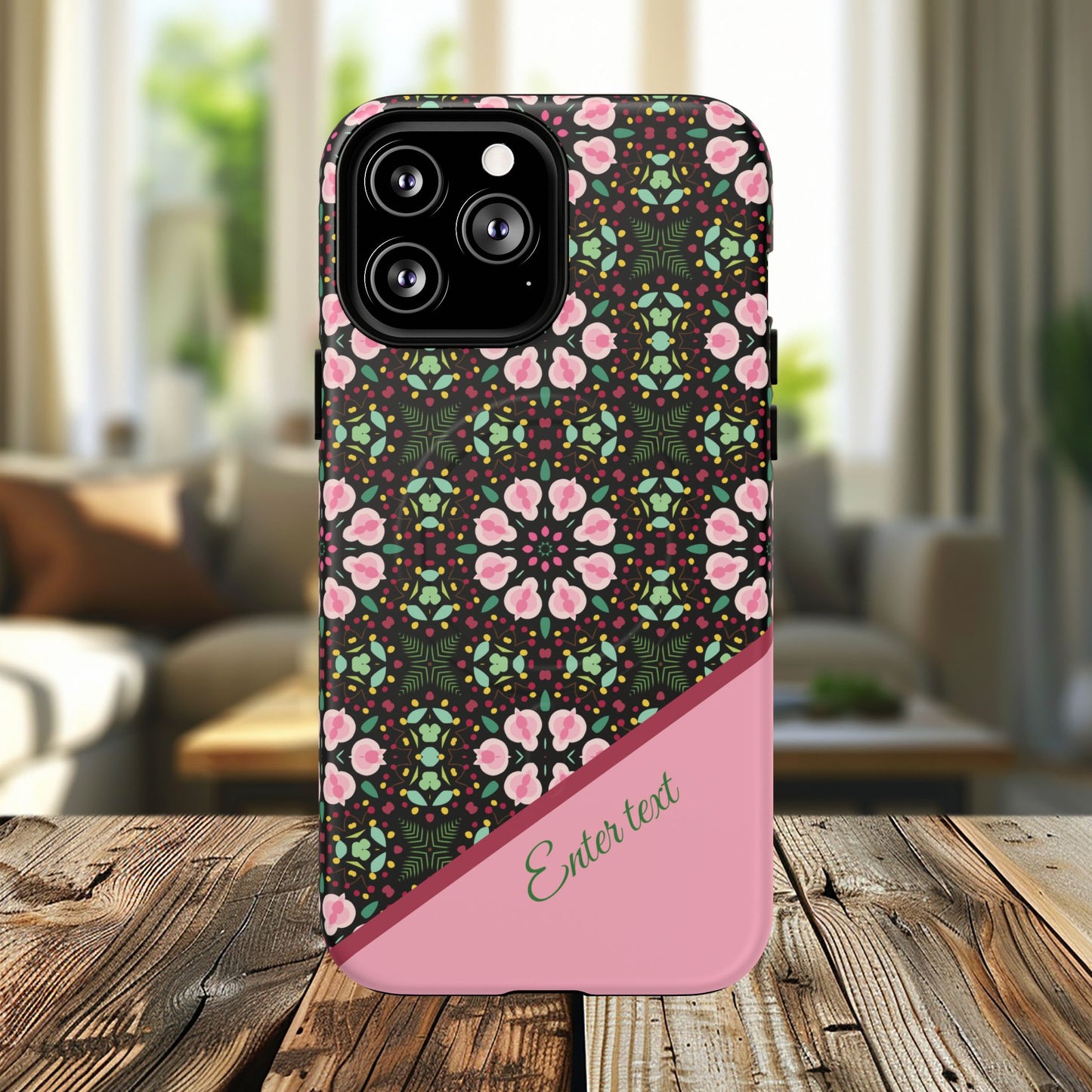 Personalized Twilight Petal Tapestry Floral Tough Magnetic MagSafe® iPhone Case, Durable iPhone Protector, Unique Gift for Her, Stylish Tech Accessories.