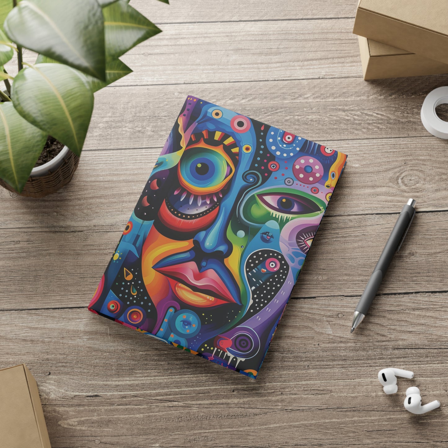 Psychedelic Visions  A Hardcover Notebook (PY)