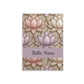 Personalized Stained Glass Lotus Blossom Hardcover Notebook — Custom Name and Affirmation Puffy Cover Journal.