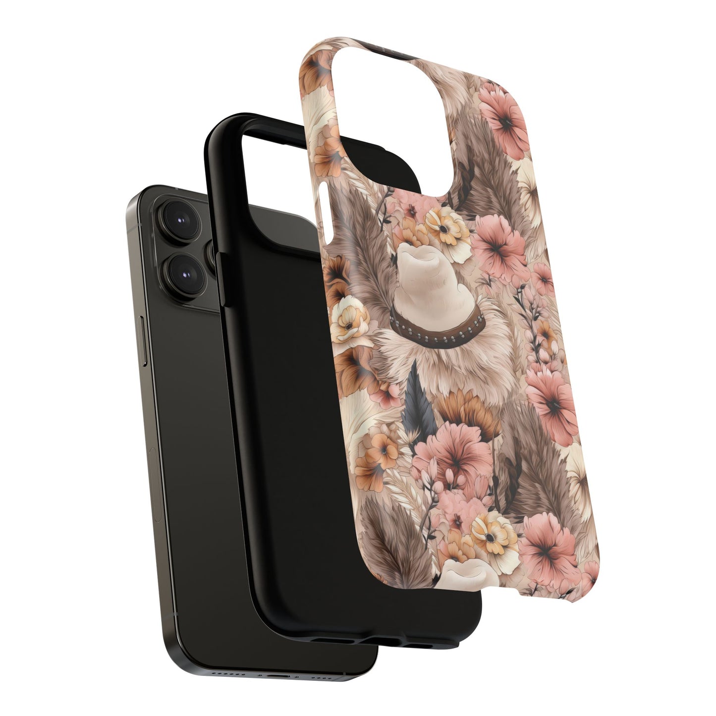 Western Boho Tough iPhone Magnetic Case - Bohemian Style, Durable Protection, Unique Gift, Trendy Accessory, iPhone Cover