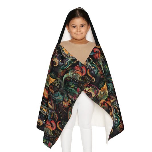 Cosmic Paisley Snuggle Youth Hooded Towel