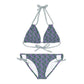 Purple Tropical Bliss Strappy Bikini Set (AOP)- (PY)