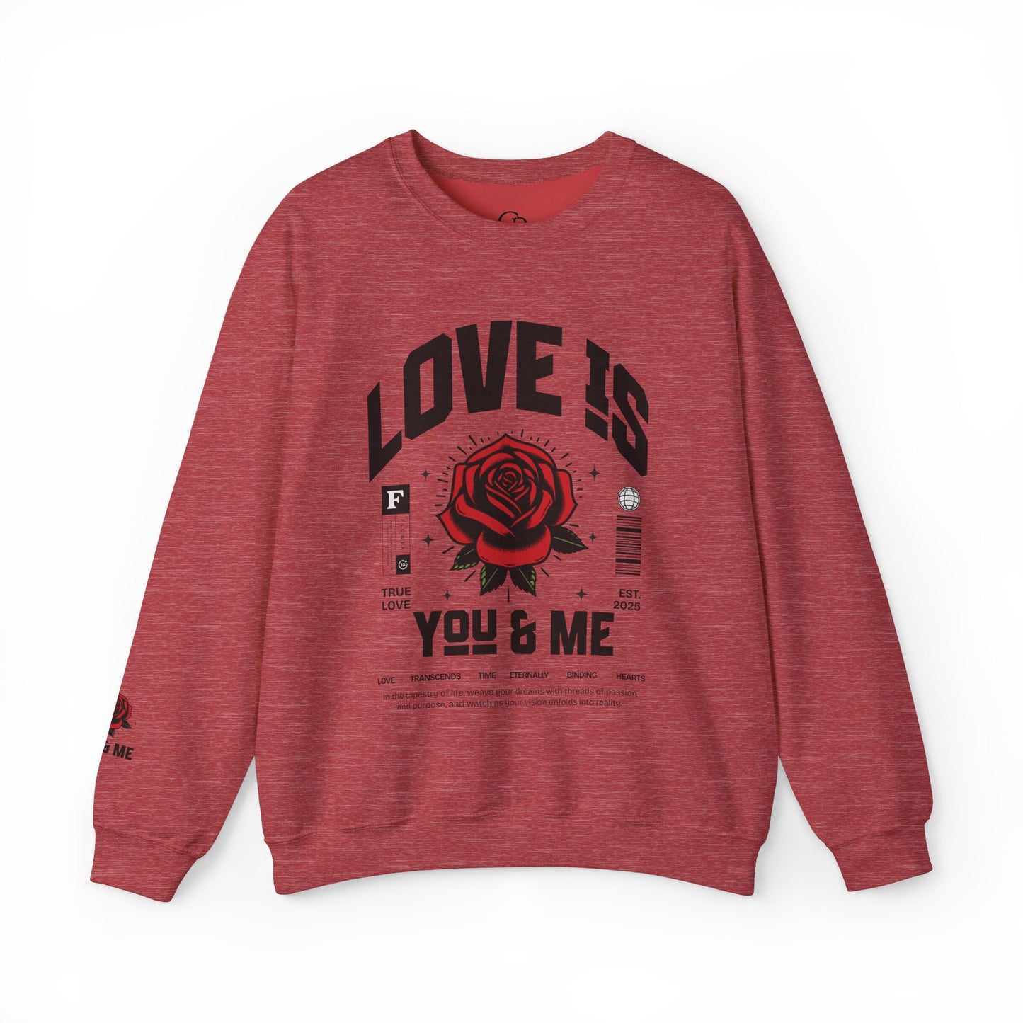 You and Me Unisex Heavy Gildan Blend™ Crewneck Sweatshirt.