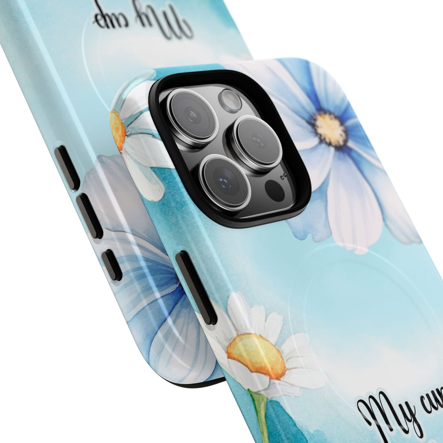 My Cup Overflows Psalm 23:5 | Inspirational Gift, Tough iPhone Magnetic Case | Scripture, Bible Verse, MagSafe® iPhone® Tough Case, iPhone 14, iPhone 15, iPhone 16, Pro, Pro Max, Plus,