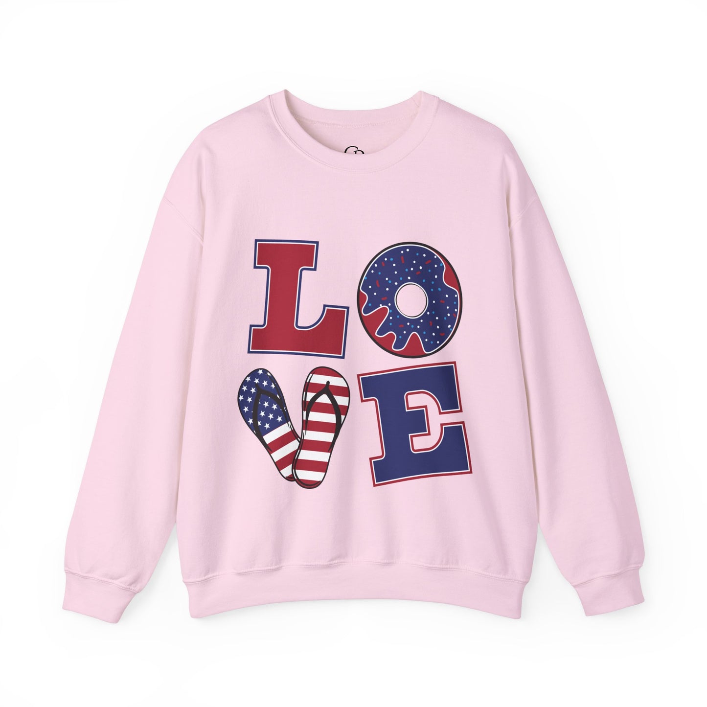 Patriotic LOVE Unisex Heavy Blend™ Crewneck Sweatshirt