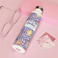 Personalized Composition Purple Doodle Daydream Book Inspired Slim Water Bottle, Customizable Drinkware, Eco-Friendly Hydration Bottle, Perfect for Gifts, School Supplies, Back to School