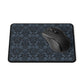 Opulent Dusk  Elegant Non-Slip Gaming Mouse Pad - Stylish Black Damask Design.
