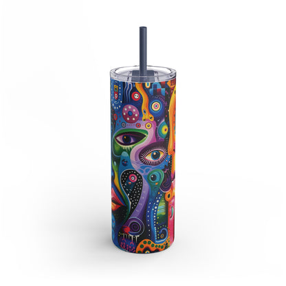 Psychedelic Visions Maars Maker Skinny Matte Tumbler, 20oz (PY)