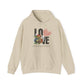 Love Floral Sweatshirt - Unisex Heavy Blend™ Hooded Pullover for Comfort and Style