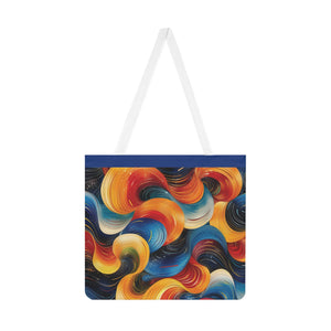 Cosmic Swirl Shoulder Tote Bag - Colorful Everyday Accessory