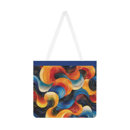 Cosmic Swirl Shoulder Tote Bag - Colorful Everyday Accessory