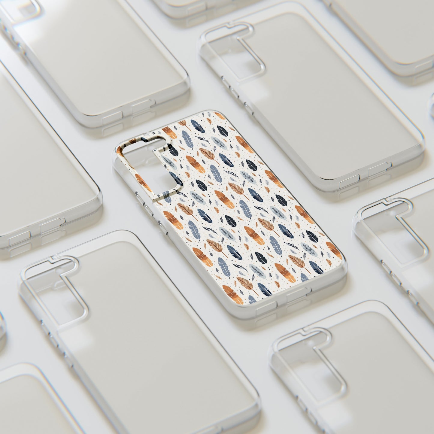 Whispering Feathers Soft iPhone, Google and Samsung Cases