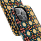 Celestial Spice Tiling Colorful Tough Magnetic iPhone Case, Unique iPhone Cover, Artistic Mobile Shell, Durable Design Accessory, Trendy Gift Idea, MagSafe® iPhone Case.