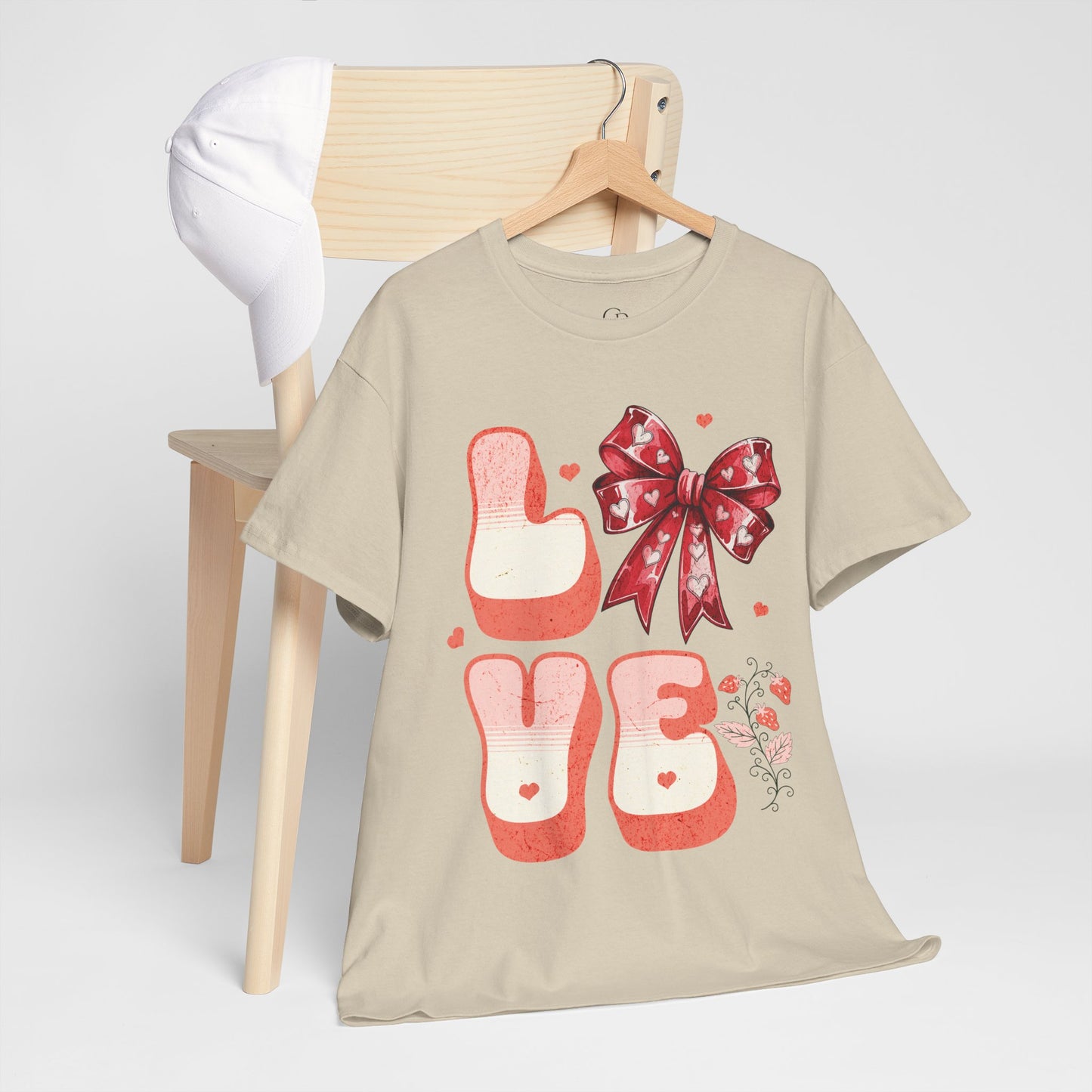 LOVE Charm Coquette Unisex Heavy Gildan Cotton Tee.