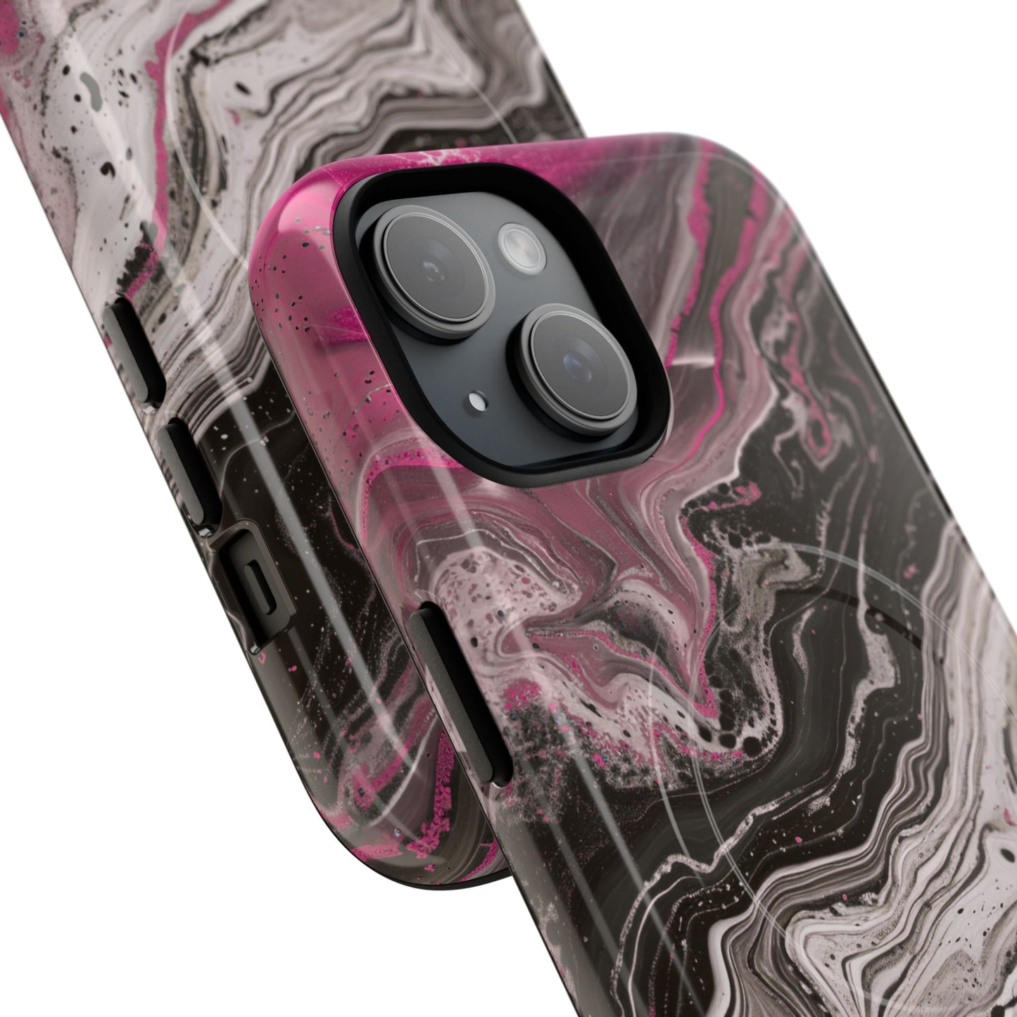 Stylish Magnetic iPhone Cases for Tough Protection, Trendy iPhone Covers, Gift for Teens, Modern Tech Accessories, Marble iPhone Design Cases