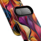Vibrant Leaf Wave Tough Magnetic Phone Case, Vibrant Smartphone Cover, Unique Protective Case for Gifts, Phone Accessories, Trendy Design