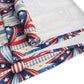 Patriotic Ribbon Table Runner — American Flag Stars & Stripes Cotton-Blend