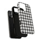 Black and White Gingham Phone Case, Tough Magnetic Cases, Stylish Phone Cover, Gift for Her, Trendy Phone Accessory, Checkered Print