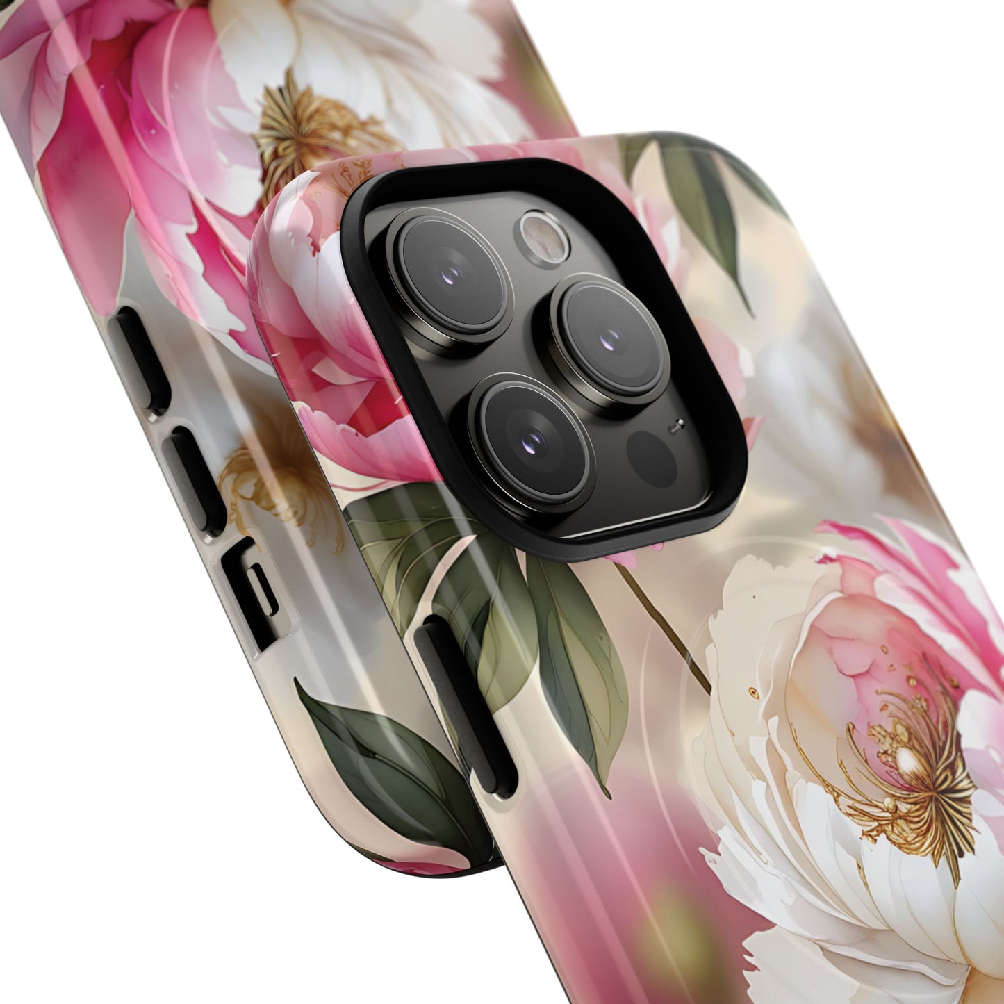Blooming Petals Tough Magnetic Phone Cases, Elegant Phone Cover, Durable Case for Flower Lovers, Phone Accessories