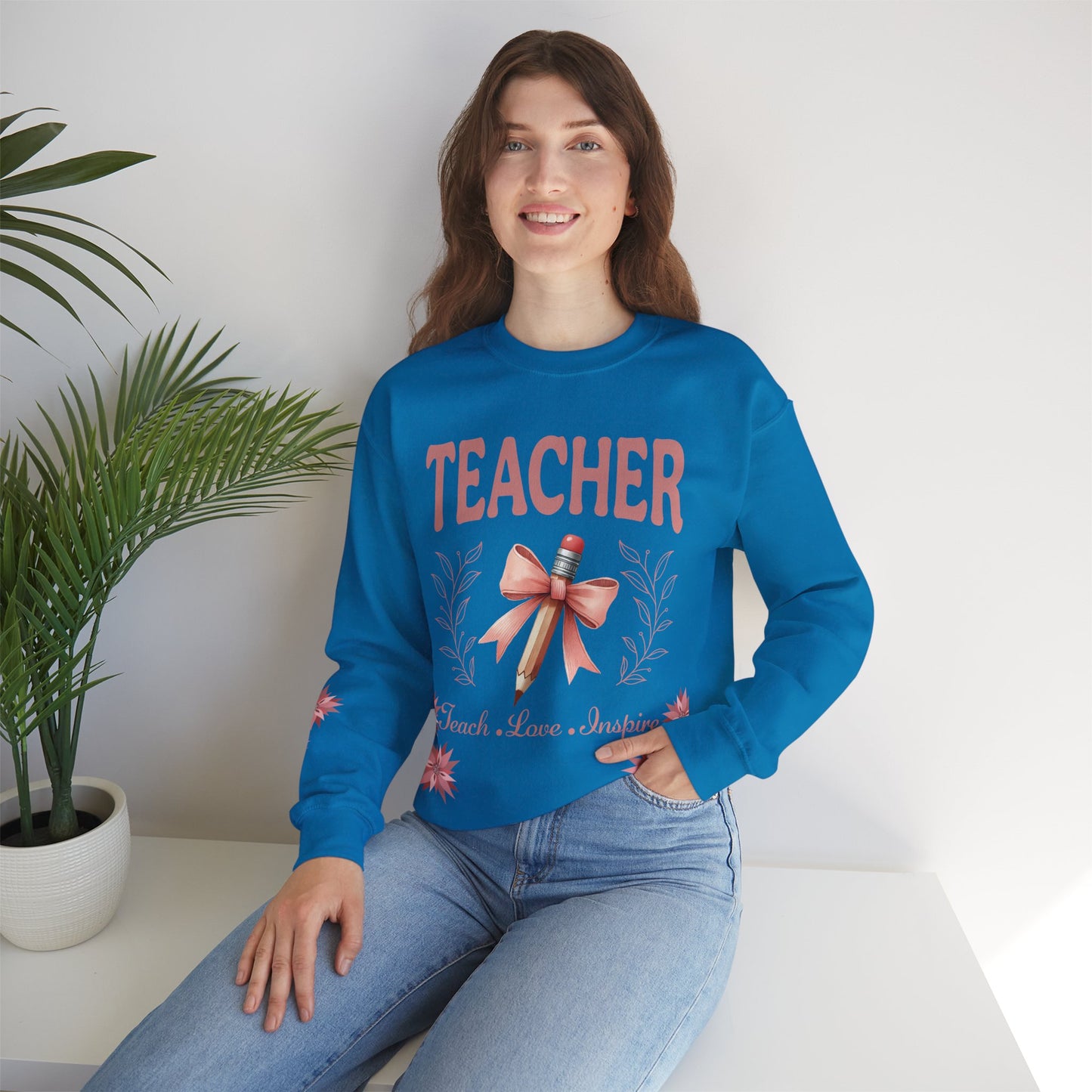 Teacher Unisex Heavy Blend™ Crewneck Sweatshirt