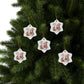 Snowman Ceramic Ornaments, 2-Side Print, (1pc, 3pcs, 5pcs, 10pcs)
