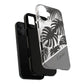 Personalized Monochrome Monstera Tropical Phone Case - Tough Magnetic MagSafe® Cases, Gifts for Nature Lovers, Stylish Phone Accessories, Gifts for Her.